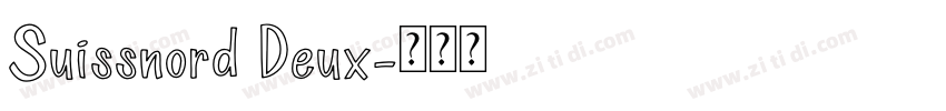 Suissnord Deux字体转换